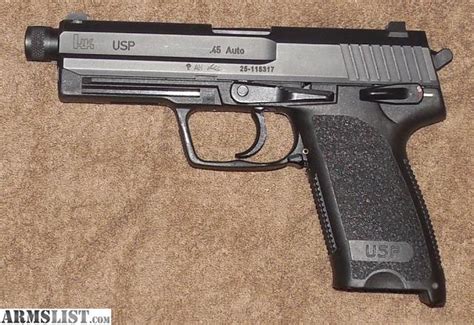 Armslist For Sale Hk Usp 45 Full Size With Threaded Barrel