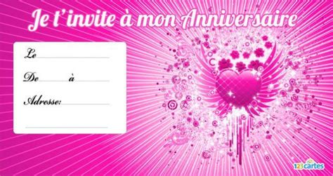 Voici quelques formules à écrire dans votre invitation anniversaire pour un message teinté d'humour. Invitation anniversaire pink love coeur ailé | Modèle ...