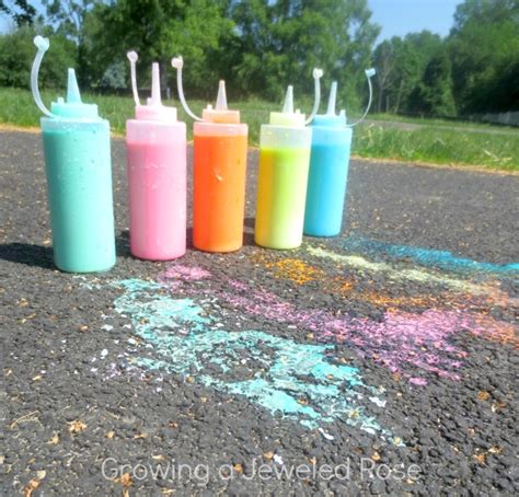 Summer Fun With Sidewalk Chalk Growing A Jeweled Rose
