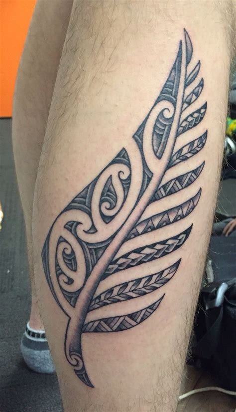 Maori Inspired Silver Fern Maori Tattoo Fern Tattoo Body Art Tattoos