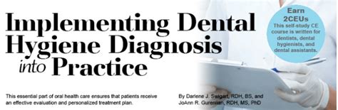 Implementing Dental Hygiene Diagnosis Into Practice Dimensions Of Dental Hygiene Magazine