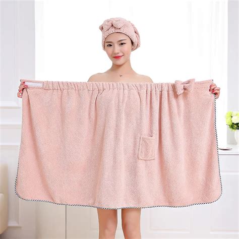 Hair Bows Tube Top Bath Skirt Adult Woman Sexy Super Absorbent Gown