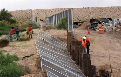 Eua Inicia Construcción De Muro Metálico En La Frontera Con México