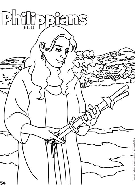 Philippians: Books of the Bible Coloring (Kids Coloring Activity
