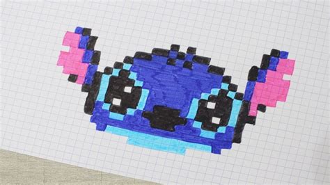 Stitch En Pixel Art Youtube