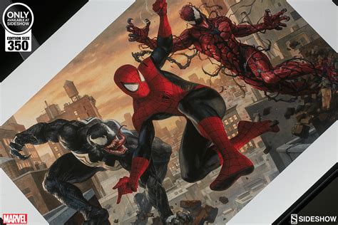 Marvel Spider Man Vs Venom And Carnage Art Print By