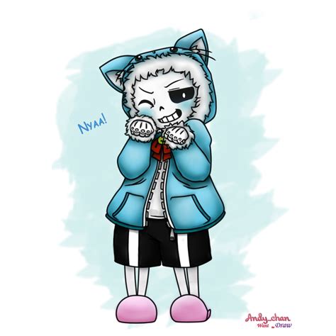 Undertale Sans The Cat By Andy Chanwanttodraw On Deviantart