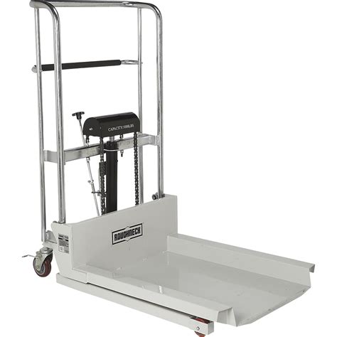Roughneck Ultra Low Profile Lift Table Cart — 1000 Lb Capacity
