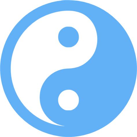 Tropical Blue Yin Yang Icon Free Tropical Blue Civilization Icons