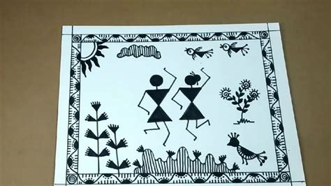 Simple Warli Art For Kids
