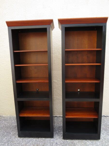 Ethan Allen American Impressions Cherry Pair Bookcases Ryans Relics