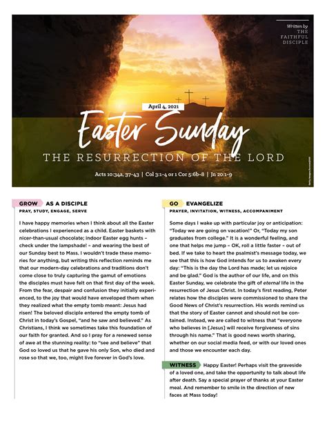 Reflection For April 4 2021 Easter Sunday — St John The Evangelist