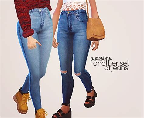 Pure Sims Another Set Of Jeans Sims 4 Downloads