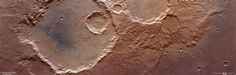 Esa Craters And Cracks On Mars