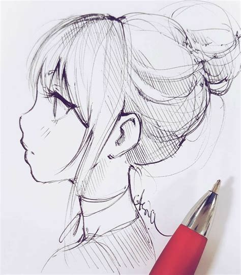 Anime Side Face Drawing Images And Photos Finder