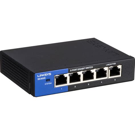 Linksys Se3005 V2 5 Port Gigabit Ethernet Switch Se3005 V2 Bandh