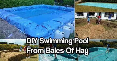 Diy Swimming Pool From Bales Of Hay