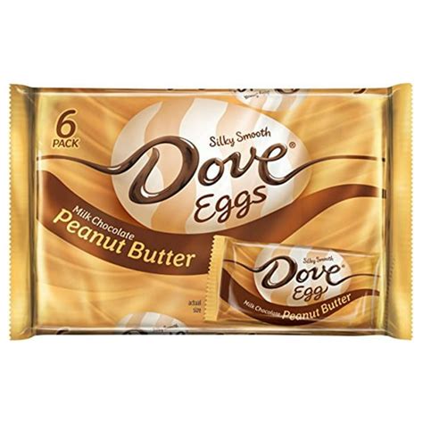Dove Peanut Butter And Milk Chocolate Easter Eggs 6 Oz 6 Count