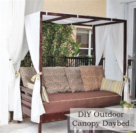 Make Your Own Outdoor Canopy Daybed Plans Diy Daybed Canopy
