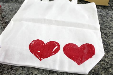Diy Valentines Day Tote Bags My Plot Of Sunshine