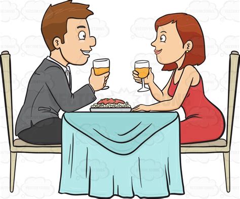 A Couple Enjoying A Romantic Dinner Date In A Restaurant Romantic