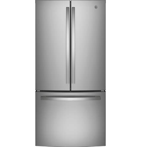 ge gwe19jglbb ge® energy star® 18 6 cu ft counter depth french door refrigerator