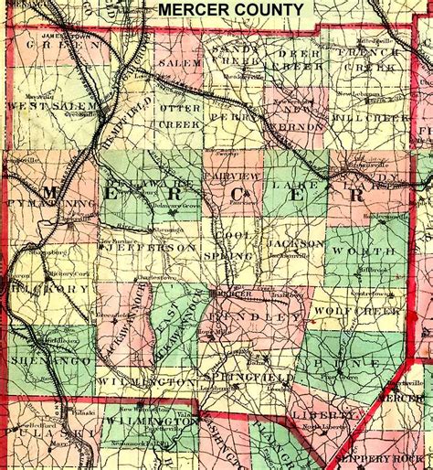 Mercer County Pennsylvania Maps And Gazetteers
