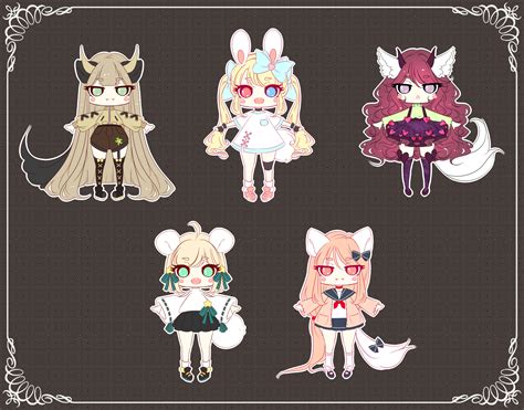 Closed Adoptable 128 Kemonomimi Auction By Puripurr On Deviantart
