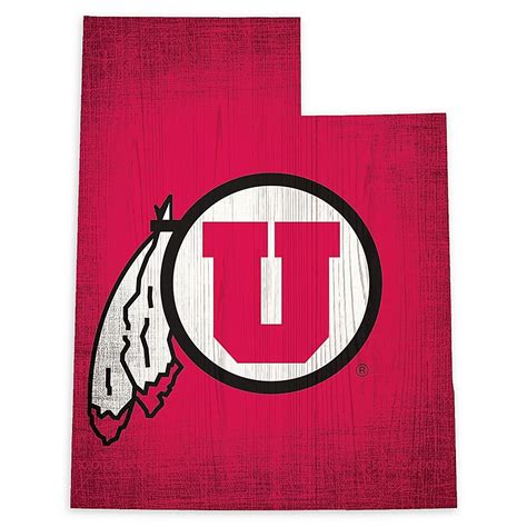 University Of Utah Team Color Logo State Sign Multi Team Colors