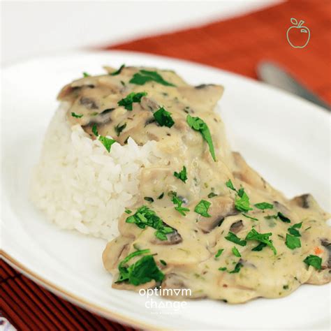 Kippenragout met champignons en rijst Optimum Change