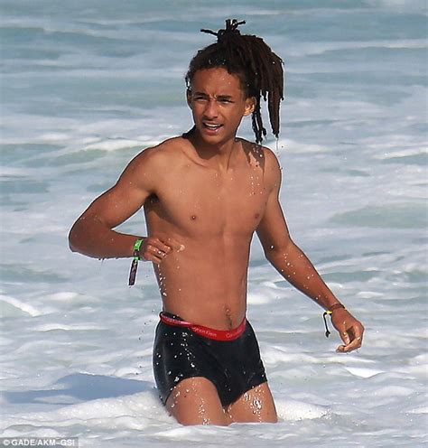 Jaden Smith Enjoys A Dip In The Sea While On Holiday In Rio De Janeiro