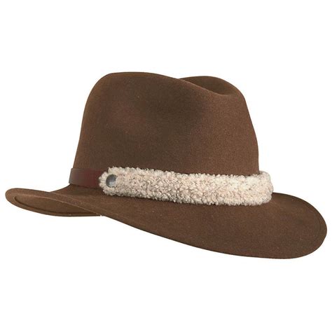 Mens Hodgman® Crushable Wool Felt Fly Fishing Hat 110414 Hats