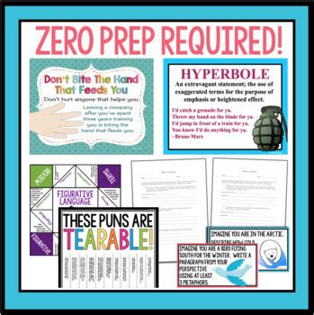 Figurative language is a way to make ordinary language be more effective and insightful. FIGURATIVE LANGUAGE ACTIVITIES, ASSIGNMENTS, & TASK CARDS BUNDLE