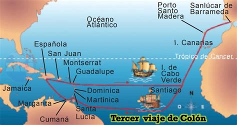 Los Viajes De Cristóbal Colón Mapas