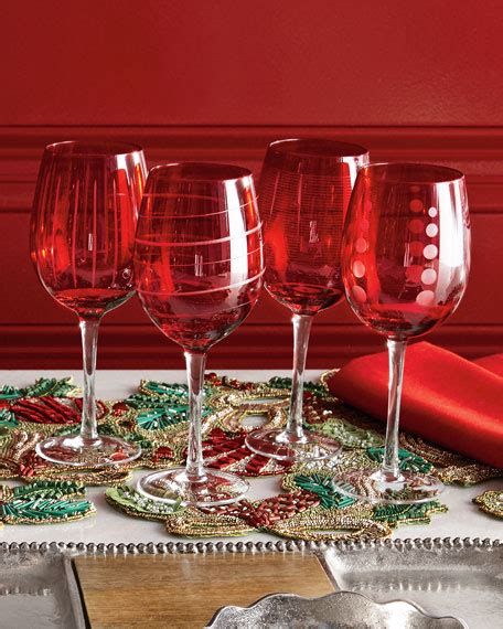 Mikasa Cheers Ruby Wine Glasses 4 Piece Set