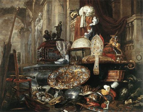 Pieter Boel Large Vanitas Still Life Oil Painting Reproduction