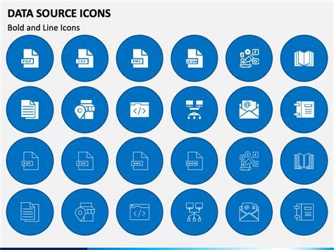 Data Source Icons Powerpoint Template Ppt Slides