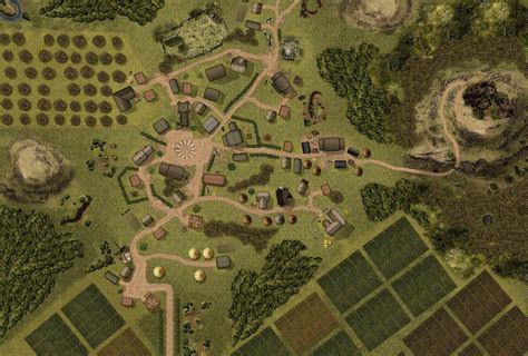 Fantasy City Map Fantasy City Village Map