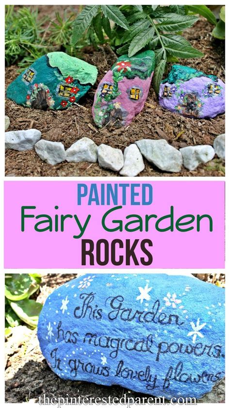 Painted Rocks For Fairy Gardens These Would Be Adorable To Line The