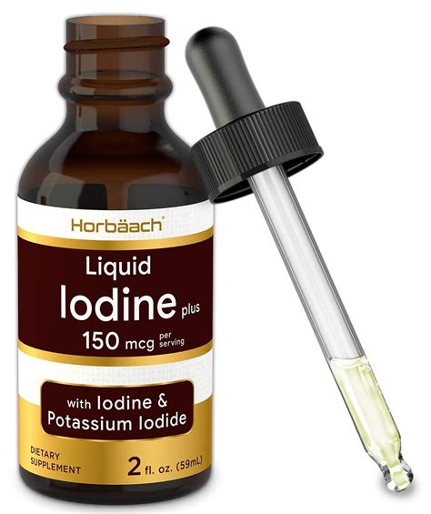 Liquid Iodine Solution Drops 2 Fl Oz 150 Mcg Iodine And Potassium