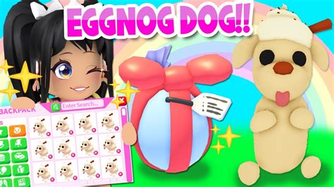 How To Get Eggnog Dog In Adopt Me Update Roblox Christmas Future