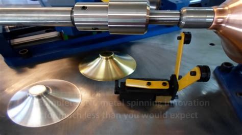 Cnc Metal Spinning Machine Brass Copper Aluminum Youtube