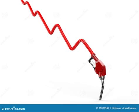 Oil Price Falling Concept Stock Illustration Illustration Of