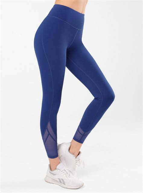 Yvette Leggings Hohe Taille Blickdicht Mit Mesh Fitness Sporthose 192a02