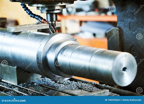 Milling Metalworking Process Machining Shaft Groove By Vertical Mill