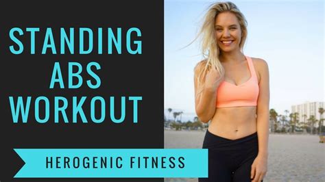 10 Minute Standing Abs Workout Youtube