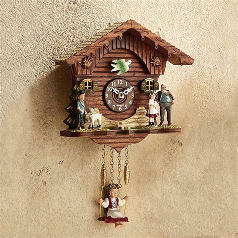 World Menagerie Divisadero Forest Swing Mini Cuckoo Wall Clock