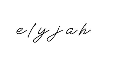 88 Elyjah Name Signature Style Ideas Amazing Autograph