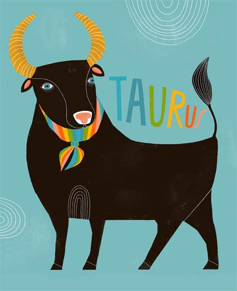 Taurus Zodiac Symbol Art Print Lisa Congdon