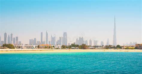 Dubai Beautiful Beach And Sea Stock Photo Image Of Gulf Modern